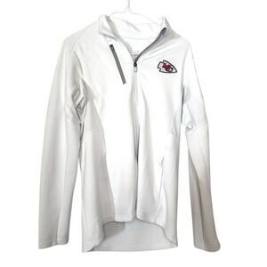Antigua Kansas City Chiefs Generation Full Zip Lightweight White Jacket Medium